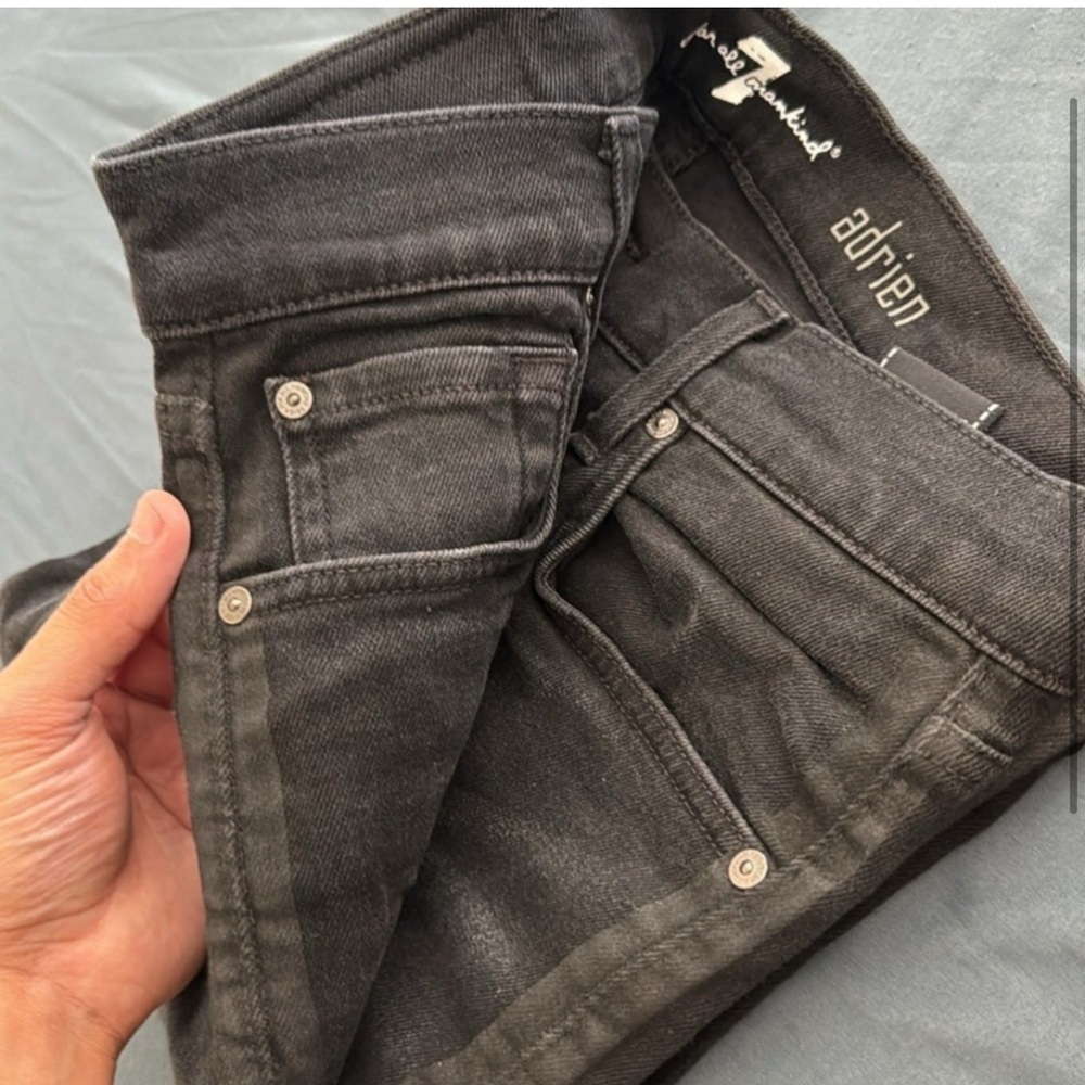 7 For All Mankind Adrien Black Jeans - Picture 2 of 5